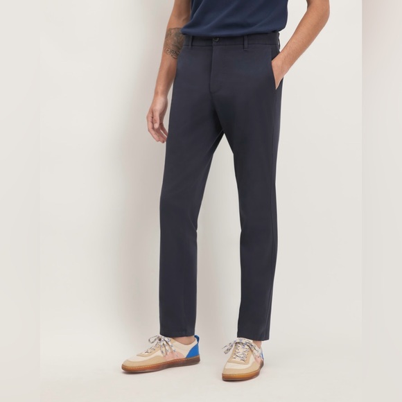 NWT EVERLANE The Performance‎ Chino Uniform In Navy Size 31 x 30